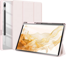 Dux Ducis - Tablet hoes geschikt voor Samsung Galaxy Tab S8 Plus - Toby Series - Tri-Fold Book Case - Roze