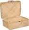 Atmosphera Kids Bamboe manden - Set van 2 stuks - 38x15x28cm - Beige