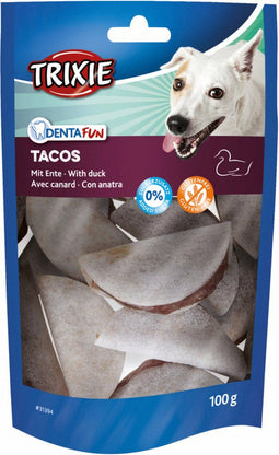 Trixie Denta Fun Tacos - Hondensnacks - Eend 5.5 cm 100 g