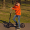 Lionelo Luca - Opvouwbare Scooter - Tot 100 kg - ABEC-7 Lagers - 200 mm Wielen - ShockResist Demping - 3 Hoogte-instellingen - Antislip Platform - Zwart