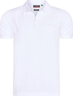 Pierre Cardin Classic Polo - Heren Polo SS - 100% Katoen - Wit - Maat XXL
