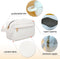 Kleine make-uptassen voor dames, toilettas, make-uptas, reistas, cosmeticatas, corduroy make-uptas m