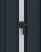 vidaXL - Tuinschuur - 205x129x183 - cm - gegalvaniseerd - staal - antraciet
