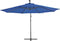 vidaXL - Zweefparasol - met - LED-verlichting - 350 - cm - azuurblauw
