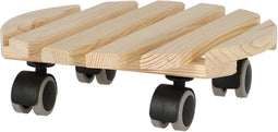 Esschert Design Ronde Houten Plantentrolley 28.7x28.8x8.3 cm