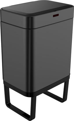 Lugia - Prullenbak met Sensor - 60L Soft Close Deksel - Mat Zwart