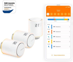 Netatmo Slimme Radiatorkraan - Slimme temperatuurregeling - Draadloze bediening (3-pack)