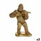 Decoratieve figuren Gorilla Viool Gouden 16 x 40 x 30 cm (3 Stuks)