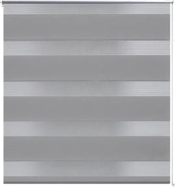 vidaXL - Duo - rolgordijn - 140 - x - 175 - cm - grijs