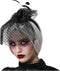 Halloween/horror verkleed diadeem/tiara/sluier - zombie/heks/lady - kunststof - dames/meisjes