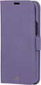 D. Bramante New York - Flip cover - Magneetsluiting en pasjesvakjes - Paars