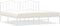 vidaXL - Bedframe - met - hoofdbord - metaal - wit - 200x200 - cm