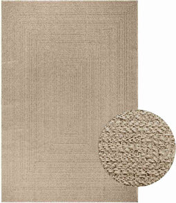 vidaXL - Vloerkleed - ZIZUR - beige - binnen - en - buiten - 200x290 - cm - jute - look
