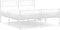 vidaXL - Bedframe - met - hoofd- - en - voeteneinde - metaal - wit - 135x190 - cm