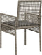 vidaXL - Ligzetels - 2 - stuks - met - Kussens - Grijs - Poly - Rattan