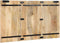 vidaXL - Hoofdbord - 140 - cm - massief - ruw - mangohout
