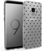iMoshion Hoesje Geschikt voor Samsung Galaxy S9 Hoesje Siliconen - iMoshion Design hoesje - Transparant / Zwart / Hearts All Over Black