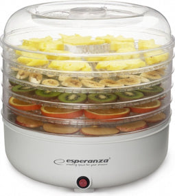 Esperanza EKD001 voedseldroger Transparant, Wit 125 W