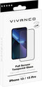 Vivanco iPhone 13 - Screenprotector - Full - Zwart