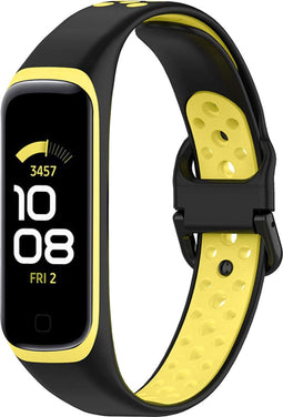 iMoshion Bandje Geschikt voor Samsung Galaxy Fit 2 - iMoshion Siliconen sport band met inkliksysteem gesp - Zwart