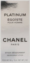 Chanel Platinum Egoiste Pour Homme Deo Stick - Deodorant - 75 ml