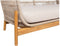 House Nordic Terracina - Loungebank - Acaciahout & Stof - Bruin/Beige - 78,5x175x72 cm