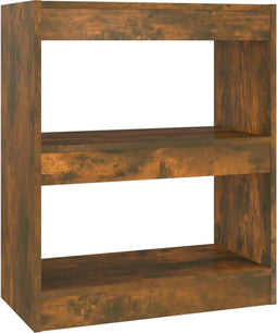 vidaXL - Boekenkast/kamerscherm - 60x30x72 - cm - gerookt - eikenkleurig