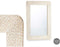 Wandspiegel 36 Wit Bruin Lakens 90 x 60 x 2 cm Rechthoekig