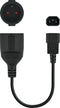 C14 to Schuko Power Cord NANOCABLE 10.22.0901 (25 cm)