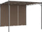 vidaXL - Tuinprieel - met - zijgordijn - 3x3x2,25 - m - taupe