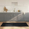 vidaXL - Vloerkleed - rechthoekig - 80x200 - cm - bamboe - zwart