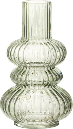 J-Line Vaas Olga Glas Lichtgroen Small