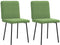 vidaXL - Eetkamerstoelen - 2 - st - fluweel - lichtgroen