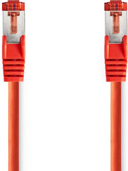 CAT6 Netwerkkabel - RJ45 Male - RJ45 Male - S/FTP - 0.25 m - Rond - LSZH - Rood - Envelop