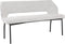 MUST Living Bench Bloom 150,86x150x57 cm, bouclé light grey