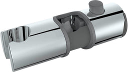 WENKO doucheglijder Libertà, douchekophouder voor douchestangen met Ø 25/24/22 mm, bevestiging zonder de rail te demonteren en zonder gereedschap, gemaakt van kunststof (ABS), eenvoudige hoogteverstelling, chroom