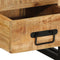 vidaXL - Nachttafel - 40x40x59 - cm - Massief - Ruw - Mangohout
