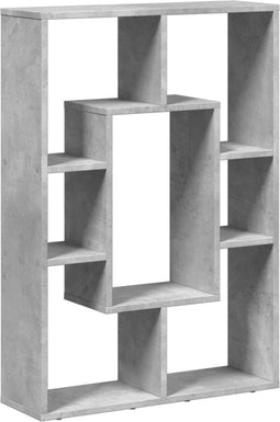 vidaXL - Boekenkast - 63x20x90 - cm - bewerkt - hout - betongrijs