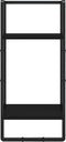 vidaXL - 6-delige - Wandschappenset - met - stangen - bewerkt - hout - zwart