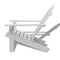 vidaXL - Tuinstoel - hout - wit