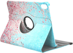 iMoshion Tablet Hoes Geschikt voor iPad 10 (2022) 10.9 inch - iMoshion 360° Draaibare Design Bookcase - Meerkleurig /Pink Blossom