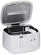 alpina Frituurpan 2.5L - Friteuse 1800W - Instelbare Thermostaat Kijkvenster Uitneembare Mand Inklapbaar Handvat Wit