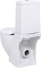 vidaXL - Toilet - met - afvoer - achter - keramiek - wit