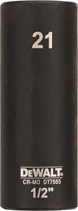 DeWALT DT7555 Krachtdop 1/2 lang | 21mm