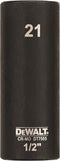 DeWALT DT7555 Krachtdop 1/2 lang | 21mm