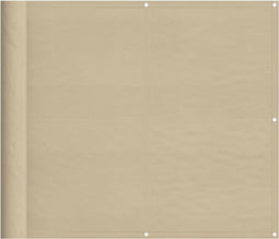 vidaXL - Balkonscherm - 90x700 - cm - 100% - oxford - polyester - beige