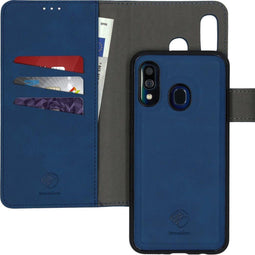 iMoshion Hoesje Geschikt voor Samsung Galaxy A40 Hoesje Met Pasjeshouder - iMoshion Uitneembare 2-in-1 Luxe Bookcase - Donkerblauw