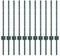vidaXL - Hekpalen - 11 - stuks - U-vorm - Groen - 60 - cm - Staal