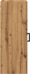 vidaXL - Wandkast - 34,5x34x90 - cm - bewerkt - hout - artisanaal - eikenkleur