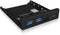 Icy Box IB-HUB1417-i3 - USB Hub - 2x USB 3.2 Gen 1 Type-A 1x USB 3.2 Gen 1 Type-C - Zwart